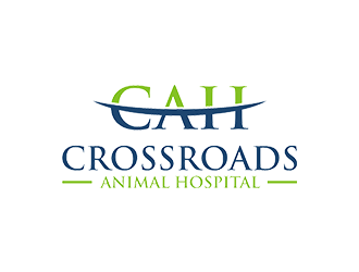 Crossroads Animal Hospital logo design by Rizqy