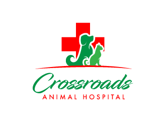 Crossroads Animal Hospital logo design by PRN123