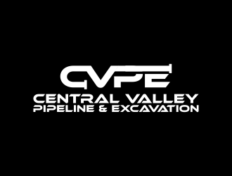 Central Valley Pipeline & Excavation (CVPE) logo design by sitizen