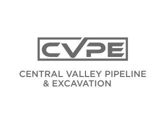 Central Valley Pipeline & Excavation (CVPE) logo design by Franky.
