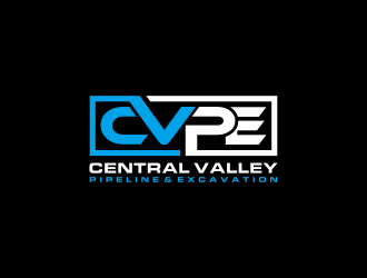 Central Valley Pipeline & Excavation (CVPE) logo design by Editor