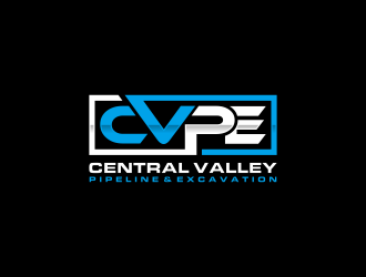 Central Valley Pipeline & Excavation (CVPE) logo design by Editor