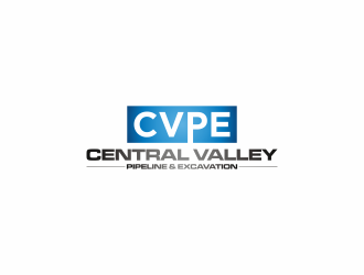 Central Valley Pipeline & Excavation (CVPE) logo design by luckyprasetyo
