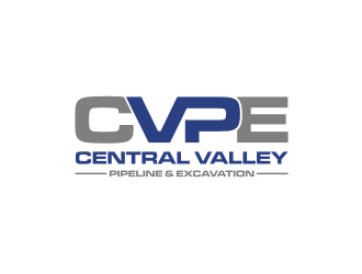 Central Valley Pipeline & Excavation (CVPE) logo design by Barkah