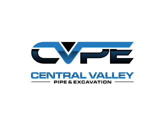 Central Valley Pipeline & Excavation (CVPE) logo design by oke2angconcept