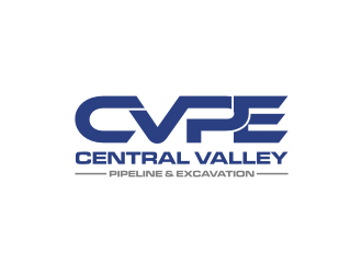 Central Valley Pipeline & Excavation (CVPE) logo design by Barkah