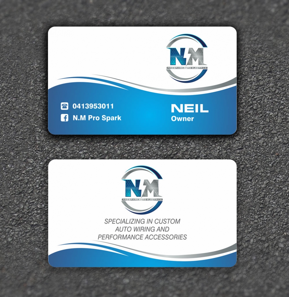 N.M. Pro Spark Auto Electrics logo design by ManishKoli