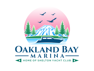 Oakland Bay Marina, owned by Shelton Yacht Club logo design by jm77788