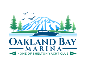 Oakland Bay Marina, owned by Shelton Yacht Club logo design by jm77788