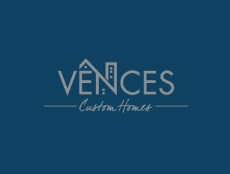 Vences Custom Homes logo design by josephope