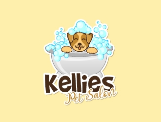 Kellies Pet Salon logo design by usashi