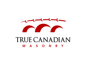 True Canadian Masonry logo design by JessicaLopes