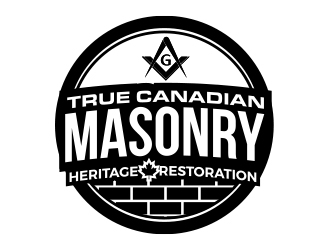 True Canadian Masonry logo design by MarkindDesign