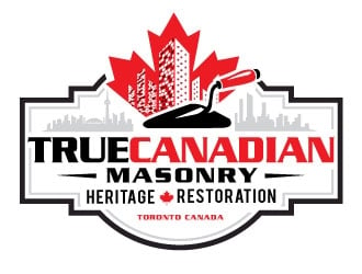 True Canadian Masonry logo design by REDCROW