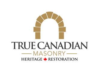True Canadian Masonry logo design by kunejo