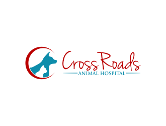 Crossroads Animal Hospital logo design by oke2angconcept