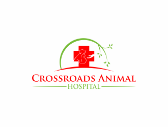 Crossroads Animal Hospital logo design by luckyprasetyo