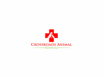Crossroads Animal Hospital logo design by luckyprasetyo