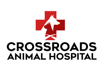 Crossroads Animal Hospital logo design by megalogos