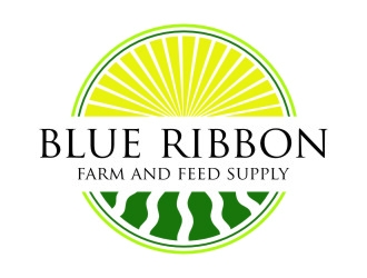 Blue Ribbon Farm and Feed Supply logo design by jetzu