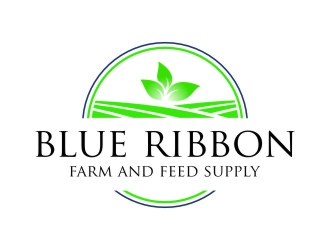 Blue Ribbon Farm and Feed Supply logo design by jetzu
