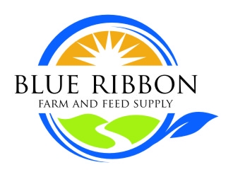 Blue Ribbon Farm and Feed Supply logo design by jetzu