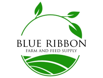 Blue Ribbon Farm and Feed Supply logo design by jetzu