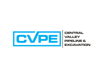 Central Valley Pipeline & Excavation (CVPE) logo design by Sheilla