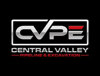 Central Valley Pipeline & Excavation (CVPE) logo design by hidro