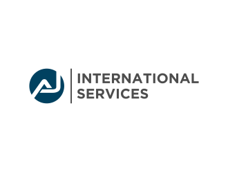 AJ International Services logo design by salis17