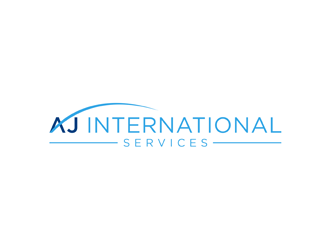 AJ International Services logo design by alby