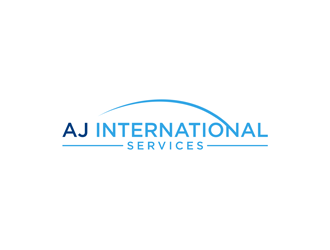 AJ International Services logo design by alby