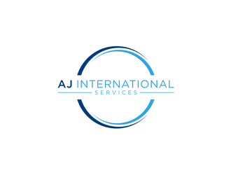 AJ International Services logo design by alby