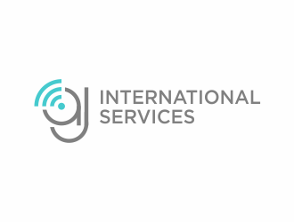 AJ International Services logo design by huma