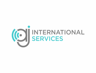 AJ International Services logo design by huma