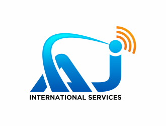 AJ International Services logo design by hidro