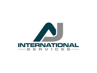 AJ International Services logo design by agil