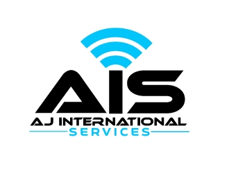 AJ International Services logo design by AamirKhan
