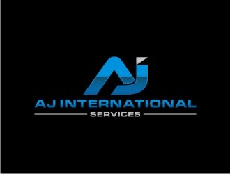 AJ International Services logo design by sabyan