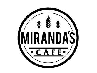 Mirandas Café logo design by AamirKhan
