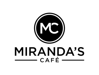 Mirandas Café logo design by p0peye