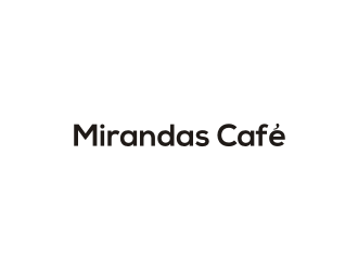 Mirandas Café logo design by logitec
