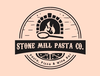 Stone Mill Pasta Co.  logo design by shravya