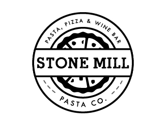 Stone Mill Pasta Co.  logo design by shravya