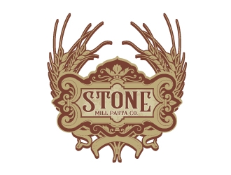 Stone Mill Pasta Co.  logo design by usashi