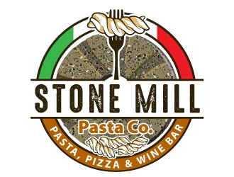 Stone Mill Pasta Co.  logo design by Suvendu