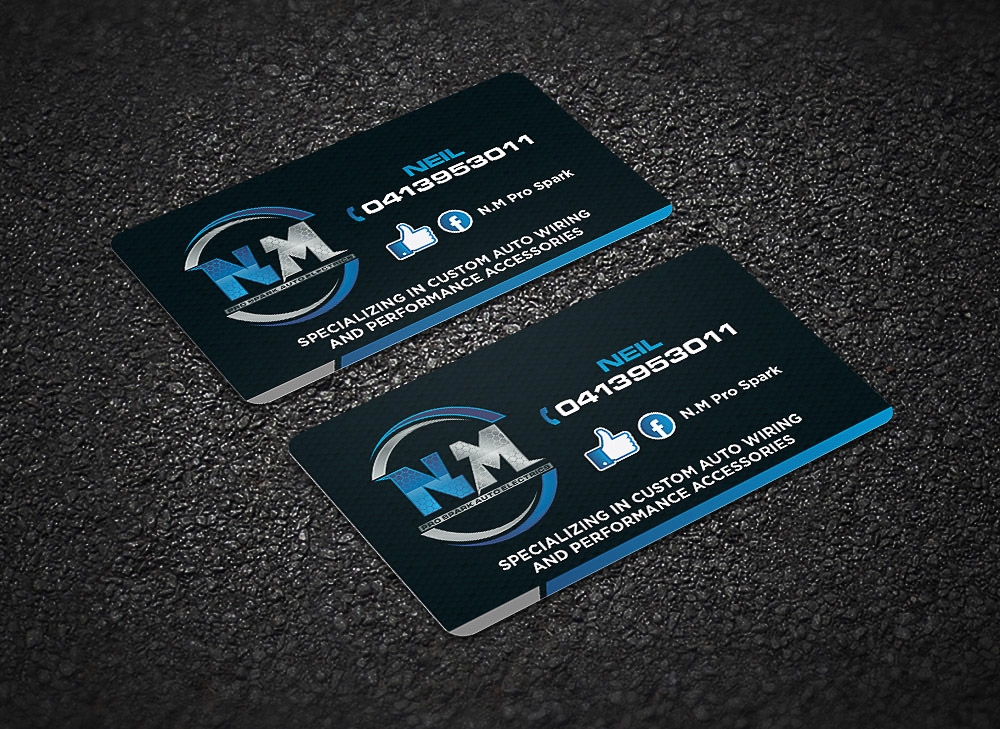 N.M. Pro Spark Auto Electrics logo design by scriotx