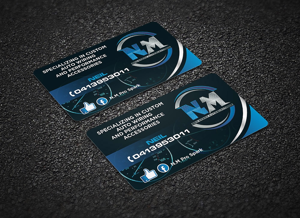 N.M. Pro Spark Auto Electrics logo design by scriotx