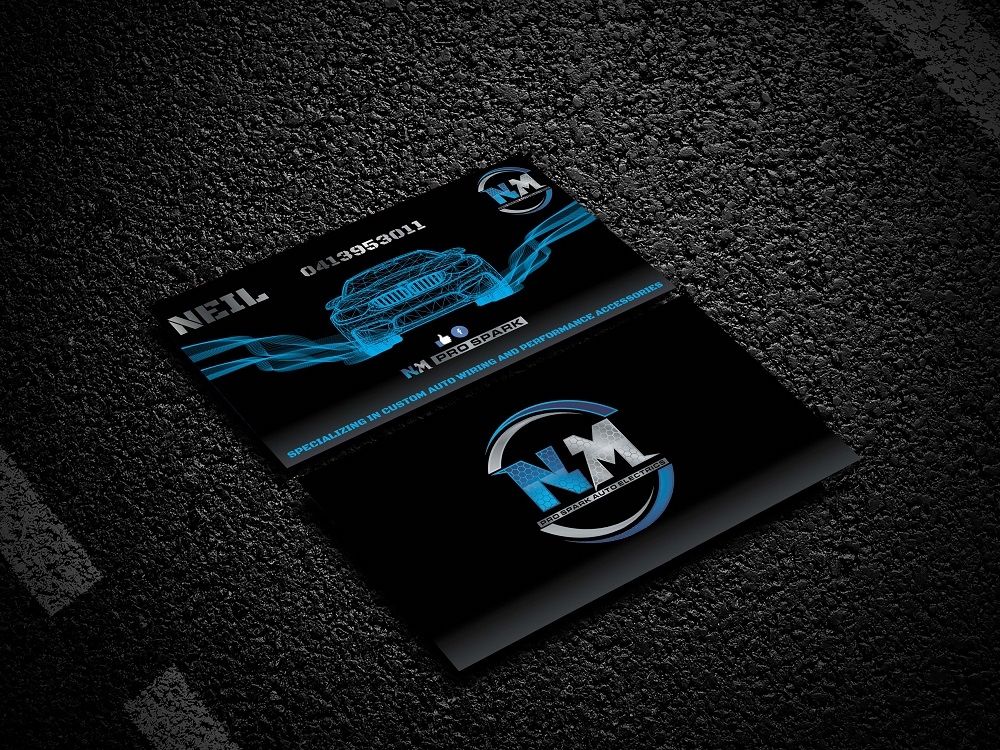 N.M. Pro Spark Auto Electrics logo design by bulatITA