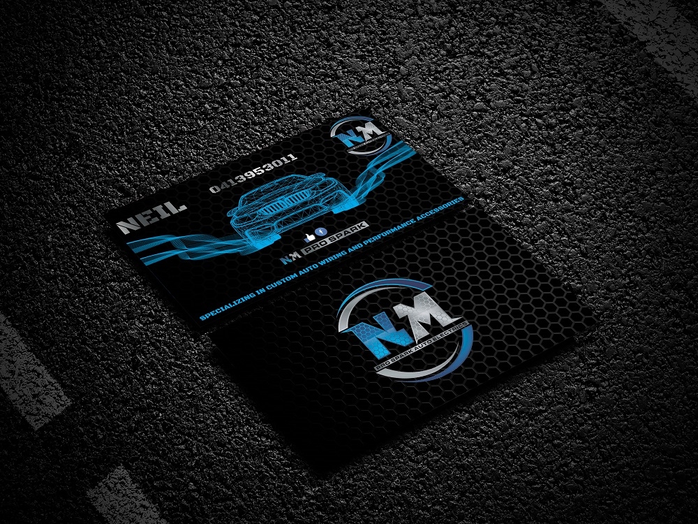 N.M. Pro Spark Auto Electrics logo design by bulatITA